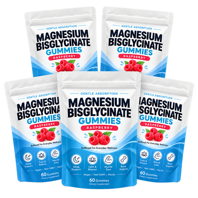 5 Pack I Magnesium Bisglycinate Gummies